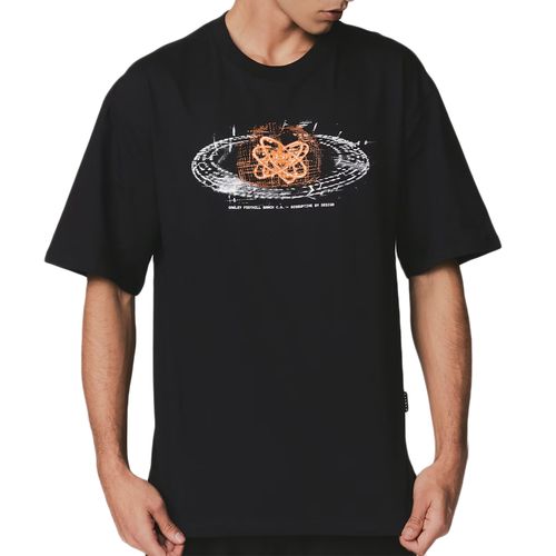 Camiseta Masculina Oakley Hologram Science Blackout-FOA407470-02E- -1-